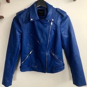 *SOLD OFF DEPOP* ZARA statement leather jacket